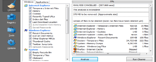 stergere fisiere temporare Windows 7 - CCleaner
